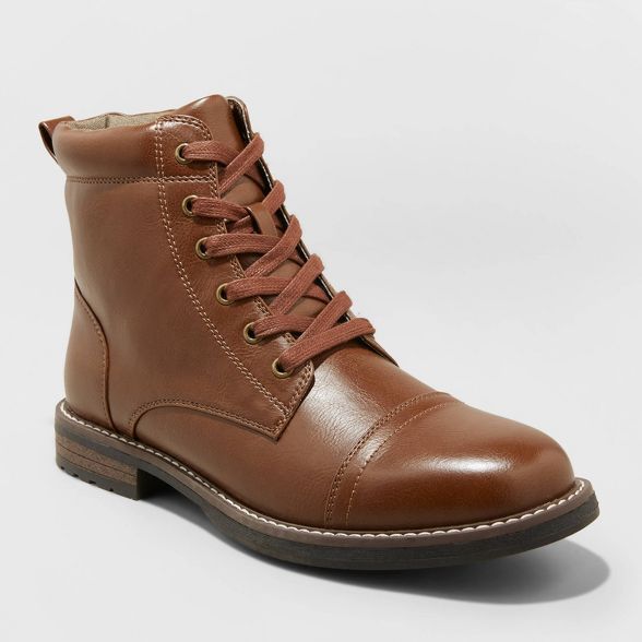 Men's Jeffrey Cap Toe Combat Boots - Goodfellow & Co™ | Target