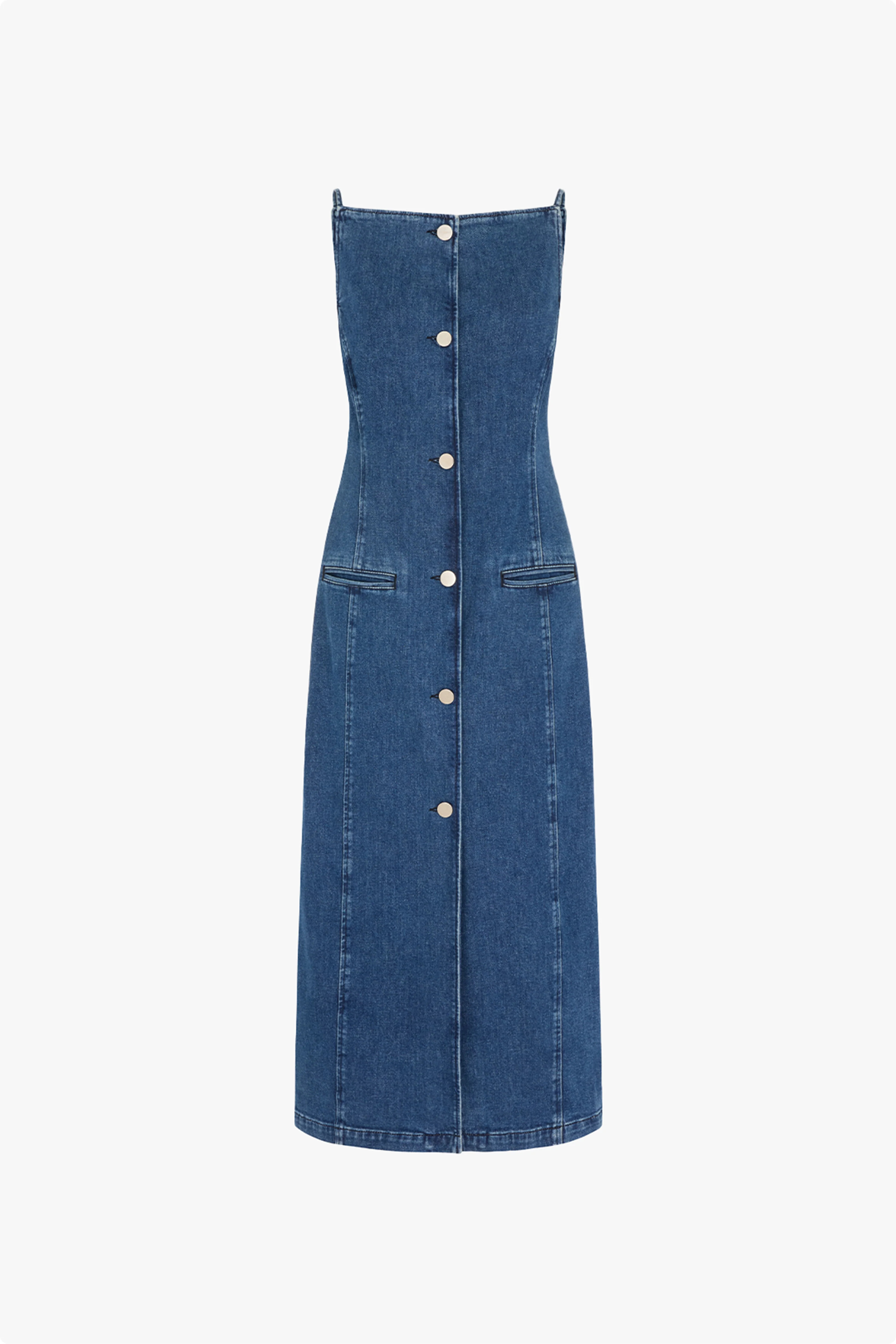 Santiago Denim Midi Dress | ALIGNE UK & EU
