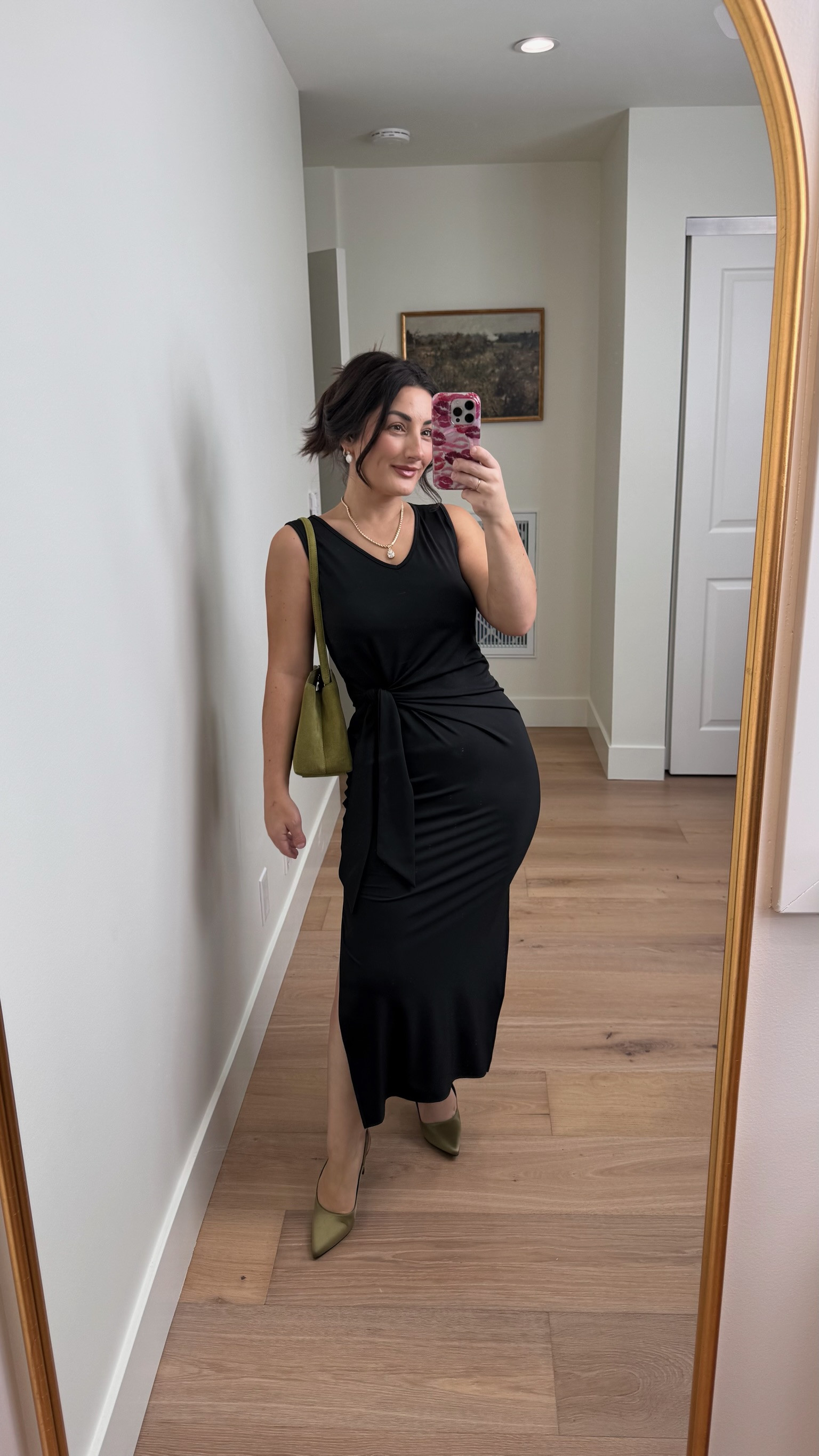 Flattering sleeveless dress styled for early fall with olive accessories! I'm in a small (5'0" 140lbs) petite friendly

#LTKootd #LTKSeasonal #LTKPetite