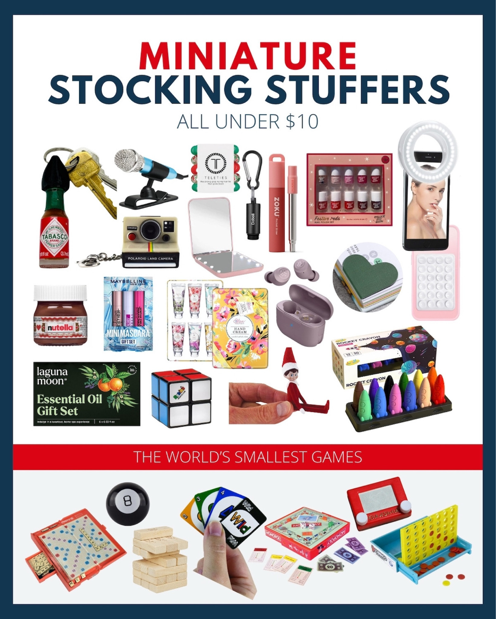 🎄✨ Stocking Stuffers That Sleigh! ✨🎄
Need a little magic to stuff those stockings? We’ve rounded up the best under $10 finds that pack a big punch without breaking the bank! 🛍️ From mini games for the kids to beauty must-haves for the glam squad, and even yummy treats for your favorite foodie 🍫🍿—there’s truly something for EVERYONE! 🎁

✨ Tap to shop and snag these deals before they disappear faster than Christmas cookies! 🍪🎅 You’re gonna LOVE what we’ve picked out so get ready, set, sleigh your stocking game! 🛷🎄

#LTKFindsUnder50 #LTKHoliday #LTKGiftGuide