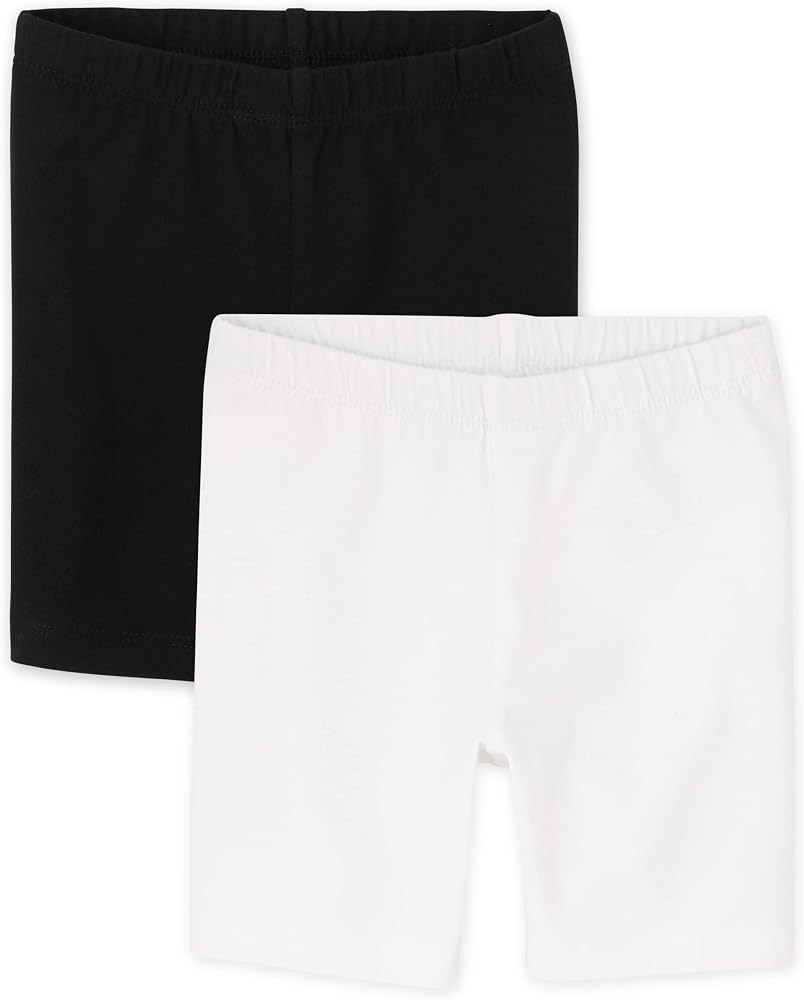 The Children's Place Baby Girls' and Toddler Solid Bike Shorts | Amazon (US)