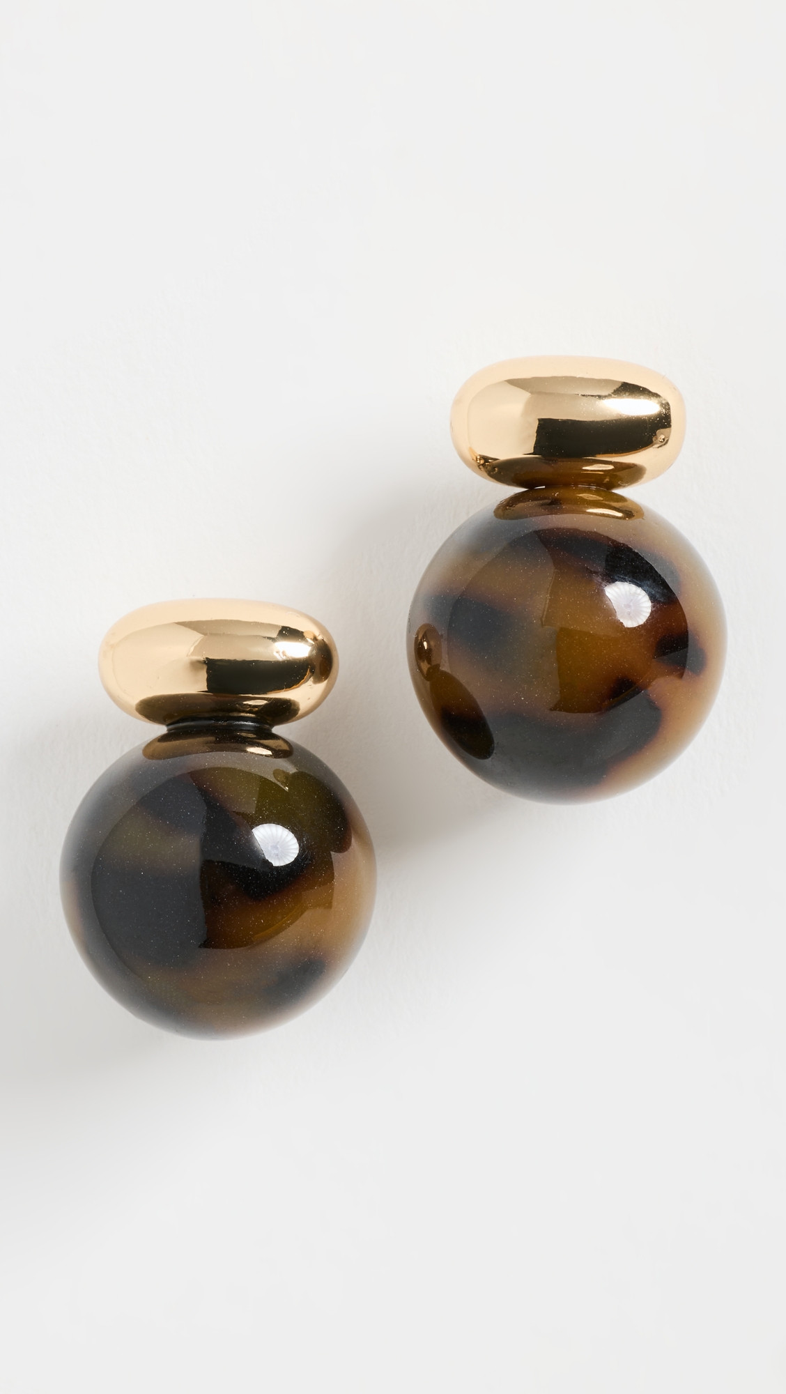 SHASHI Alice Tortoise Earrings Tortoise One Size | Shopbop