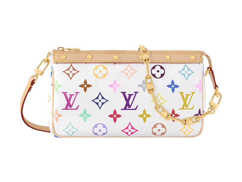 Louis Vuitton x Takashi Murakami Pochette Accessoires White Multicolored | StockX