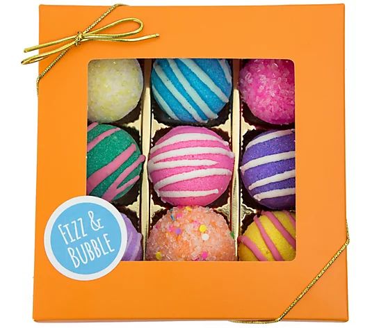 Fizz & Bubble Fruit & Floral Bath Truffles - Set of 9 | QVC