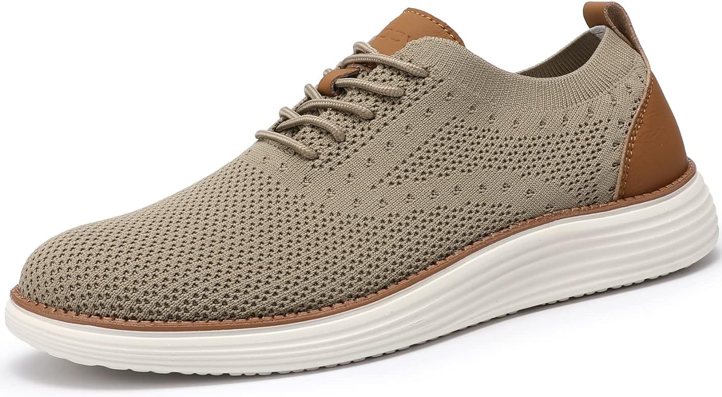 VILOCY Men's Mesh Dress Sneakers Oxfords Business Casual Walking Shoes Tennis Comfortable | Amazon (US)