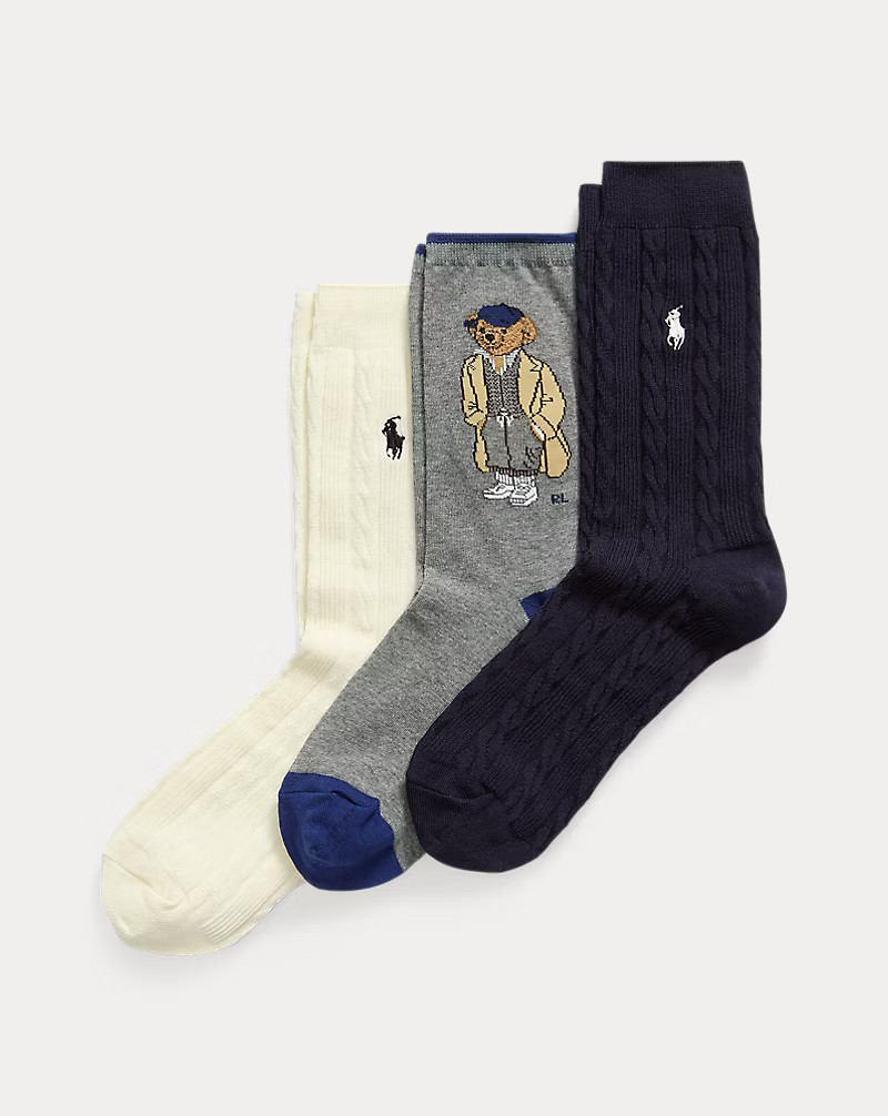 Polo Bear Crew Sock 3-Pack Gift Set | Ralph Lauren (UK)