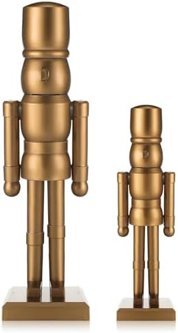 2 Pack Christmas Wooden Nutcracker Traditional Christmas Decorations Nutcracker Figure Statue for... | Amazon (US)