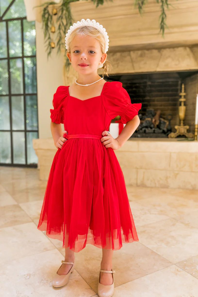 Mini Ballerina Dress in Red | Ivy City Co