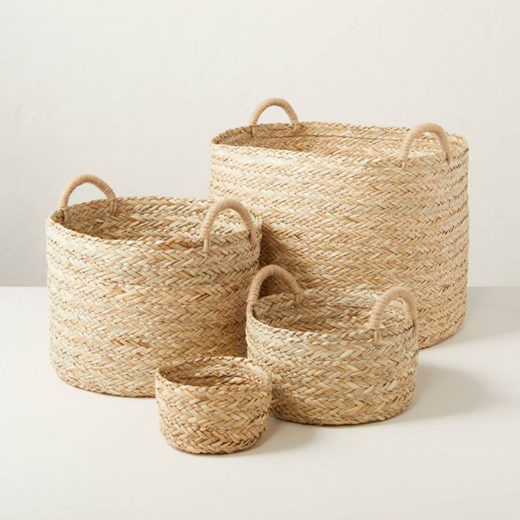 Braided Grass Storage Basket - Hearth & Hand™ with Magnolia | Target