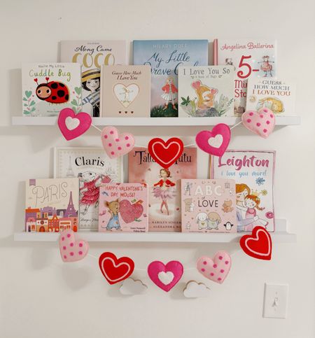 Valentine’s Day nursery bookshelves, kids Valentine’s Day book, children’s book, Valentine’s Day decor, vday decor 

#LTKfamily #LTKSeasonal #LTKhome