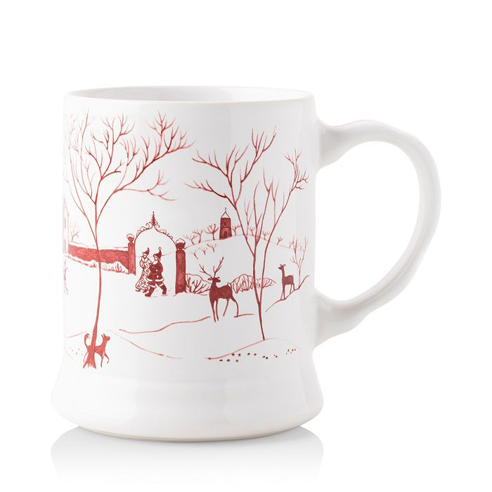 Country Estate Winter Frolic "Mr. & Mrs. Claus" Ruby Mug | Bloomingdale's (US)