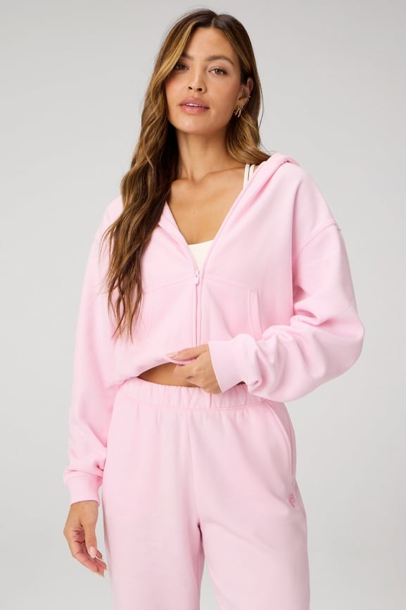 Cozy Fleece Full Zip Hoodie | Fabletics
