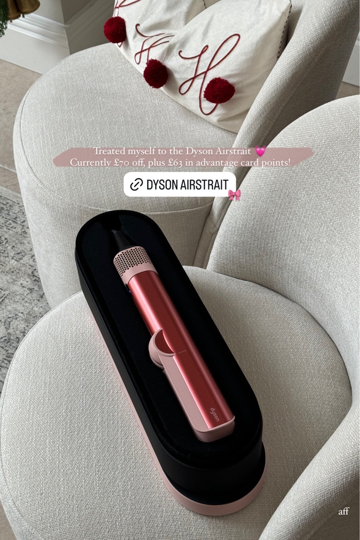 Treated myself to a Dyson Airstrait - £70 off, plus £63 advantage card points 💓

#LTKbeauty #LTKuk #LTKluxury