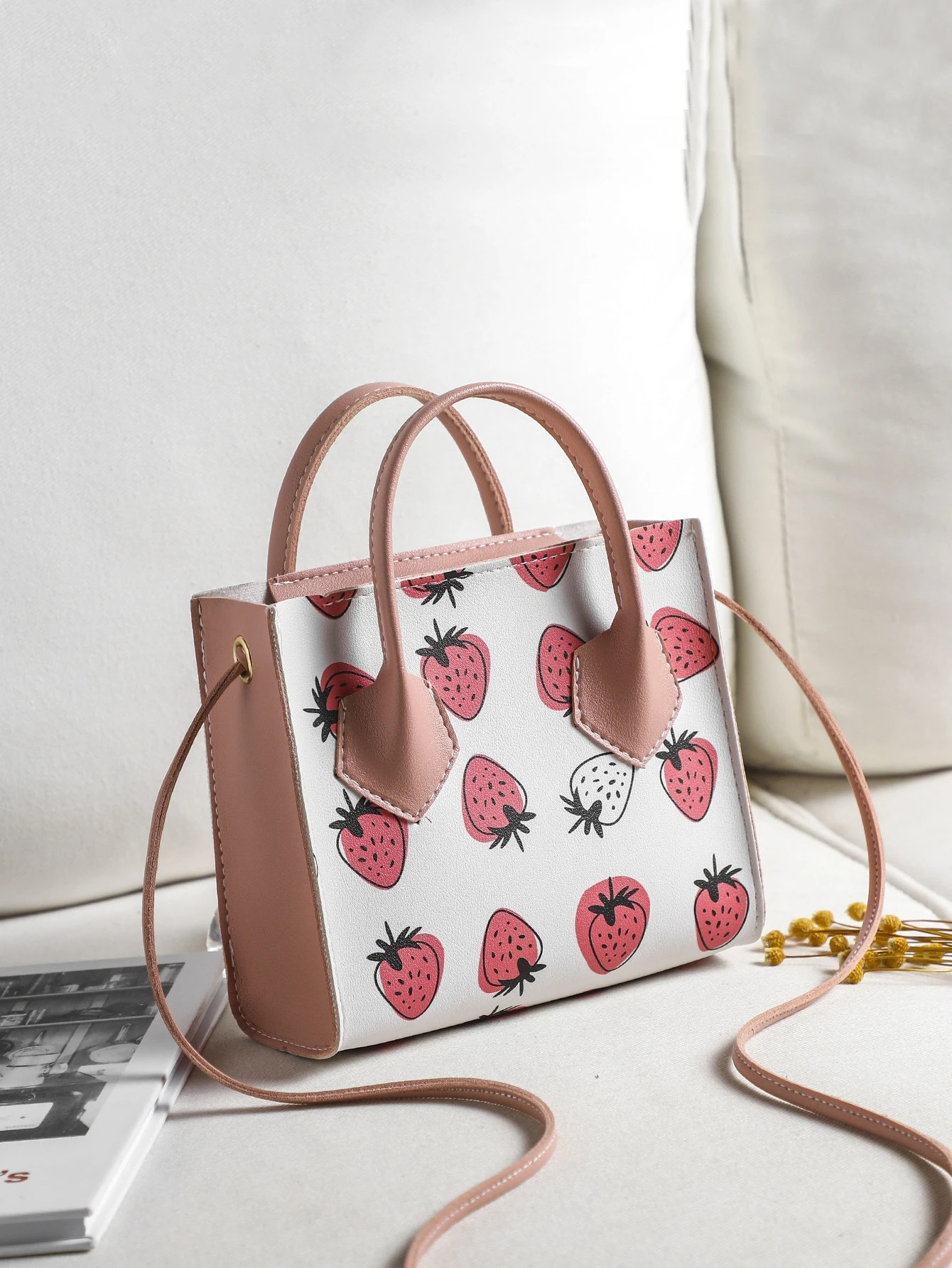 Strawberry Graphic Satchel Bag | SHEIN
