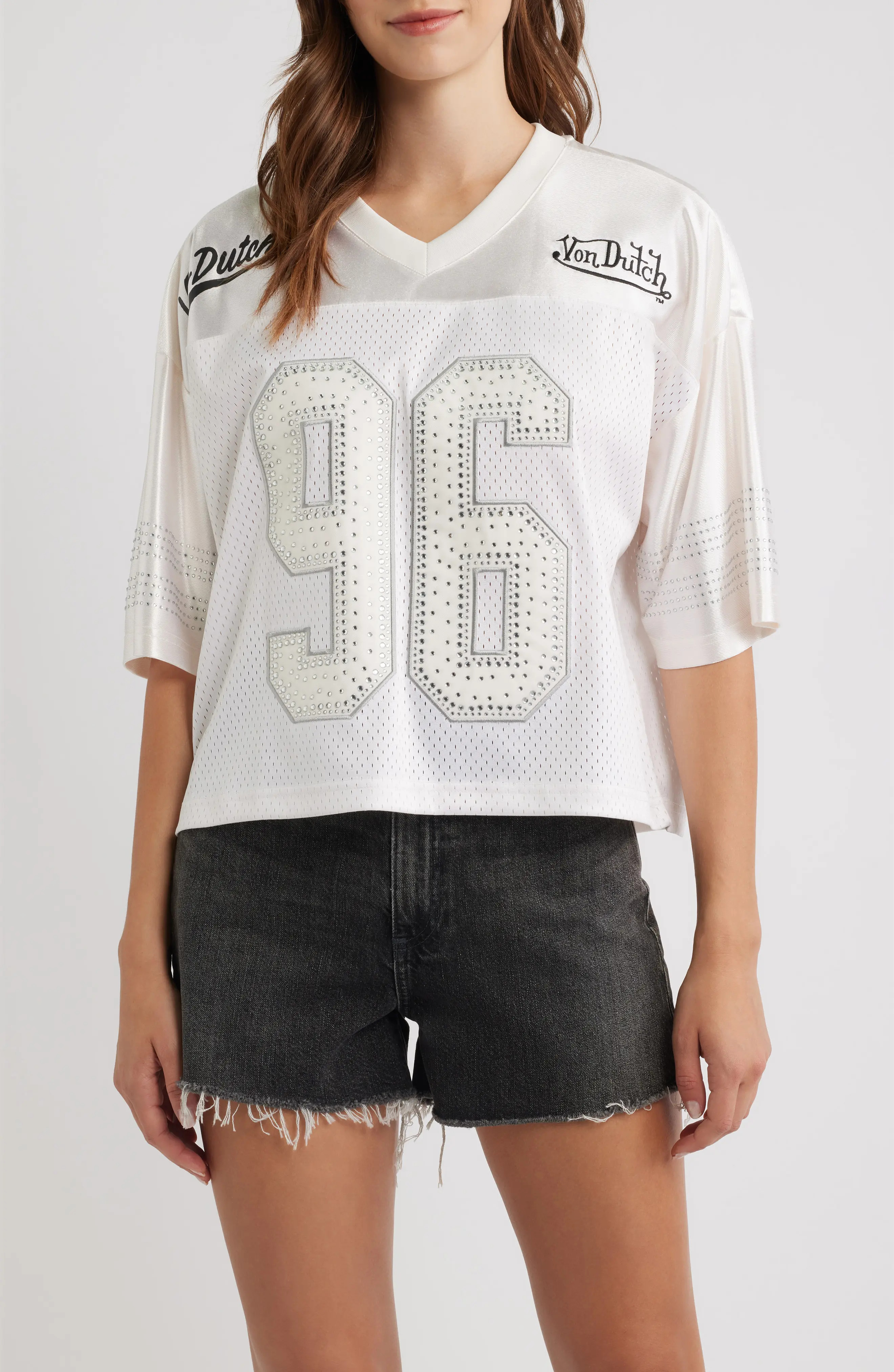 Cropped Football Jersey (Women) | Nordstrom | Nordstrom
