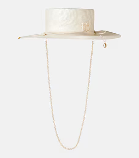 Logo embellished straw hat | Mytheresa (US/CA)