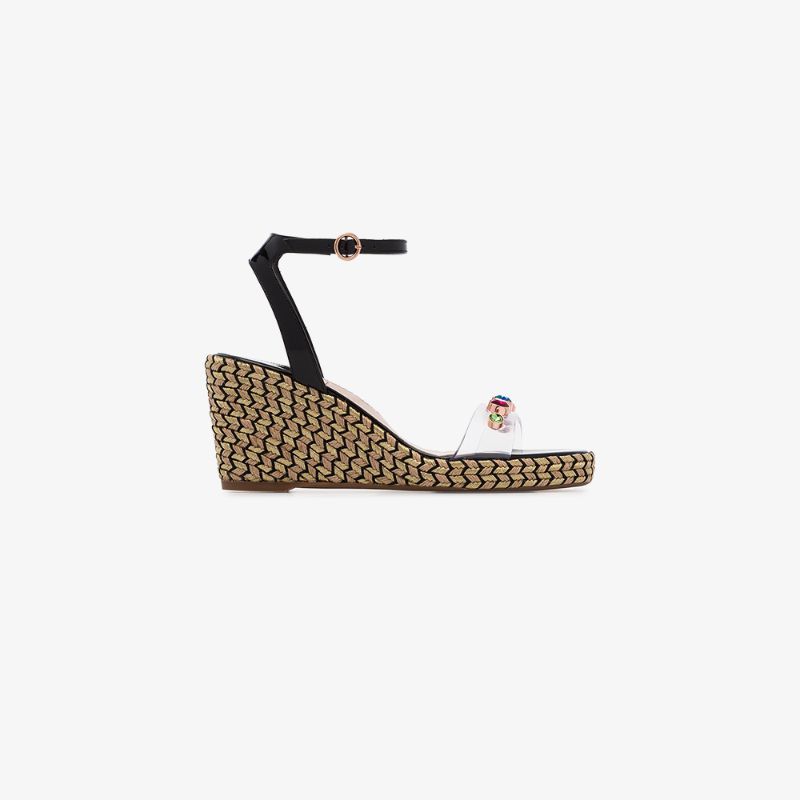 Sophia Webster multicoloured dina 90 wedge sandals | Browns Fashion