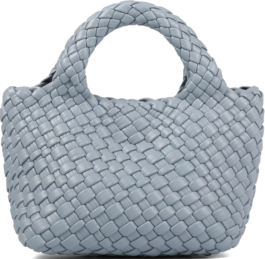 Woven Purses Bag for Women, Vegan Leather Handwoven Bags with Mini Handmade Purse | Amazon (US)