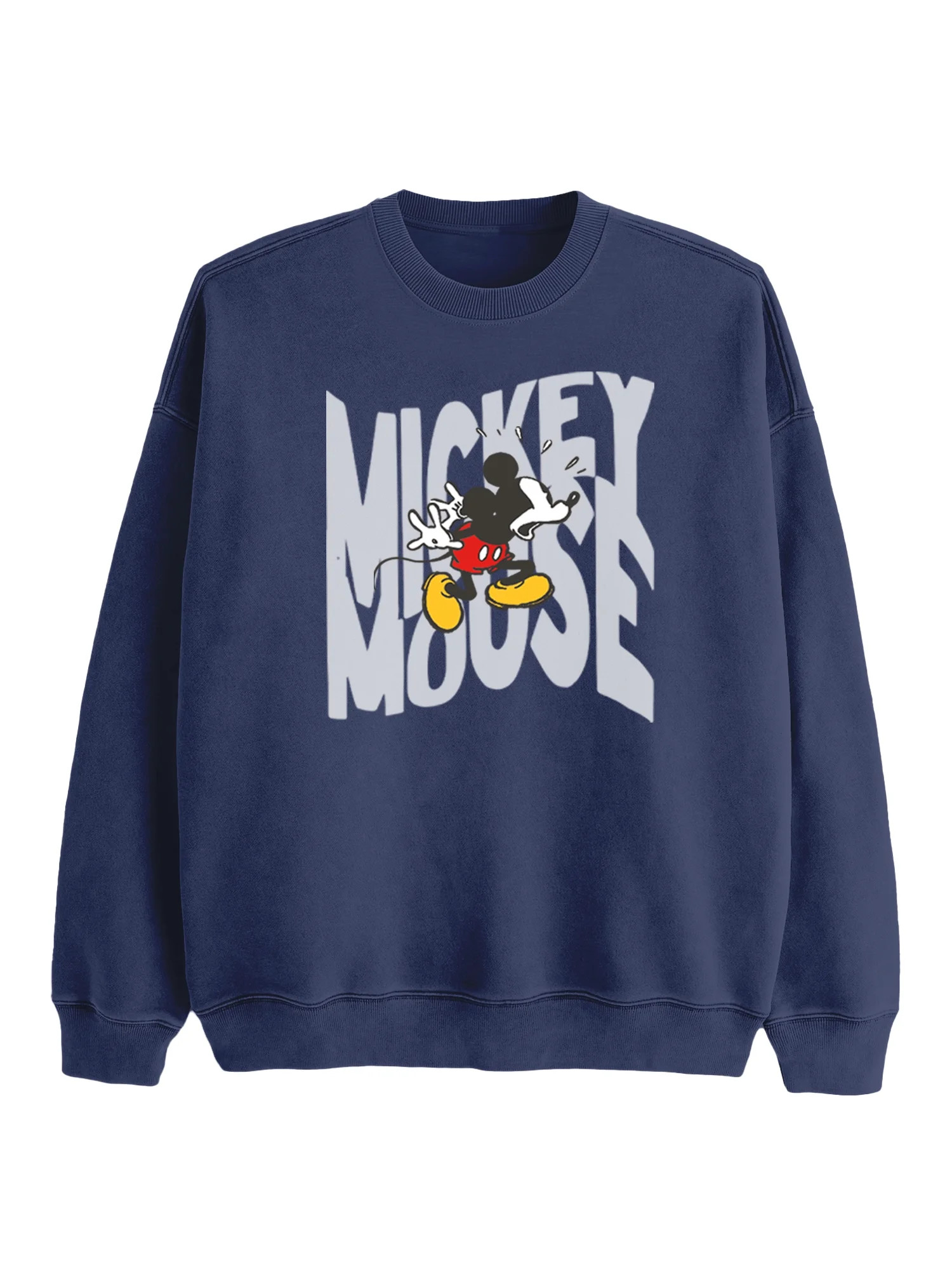 Mickey Mouse Men's and Big Men's Graphic Sweatshirt with Long Sleeves, Sizes XS-3XL - Walmart.com | Walmart (US)