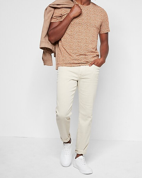 Geo Print Moisture-wicking Performance T-shirt | Express