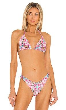 Luli Fama Ocean Drive Euphoria Triangle Top in Multicolor from Revolve.com | Revolve Clothing (Global)