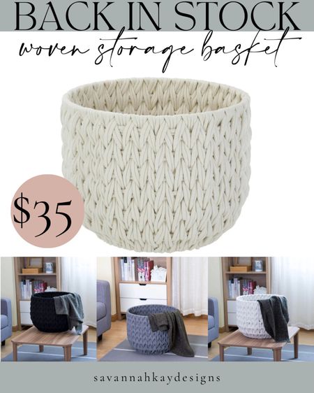 This basket had a hard time staying in stock…looks super similar to a more high priced option but just as good! It’s the perfect size to hold throw blankets etc

#walmarthome #betterhomesandgardens #storage #basket #homedecor #walmart

#LTKFindsUnder50 #LTKHome #LTKStyleTip