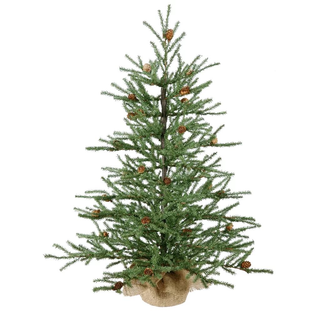 Vickerman 42" Caramel Pine Artificial Christmas Tree Unlit, Seasonal Indoor Home Decor with Decor... | Walmart (US)