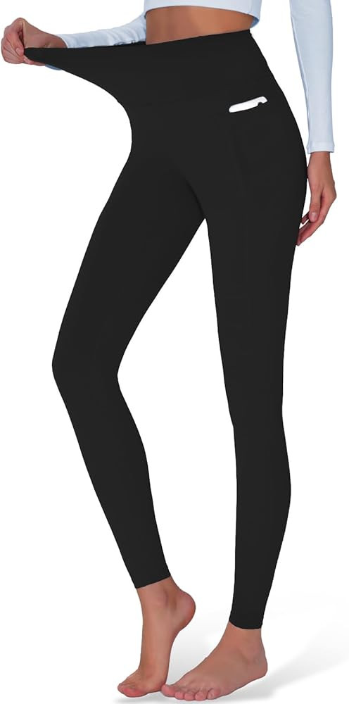 High Waisted Yoga Pants with Pockets, Tummy Control Workout Athletic Yoga Leggings for Women | Amazon (US)