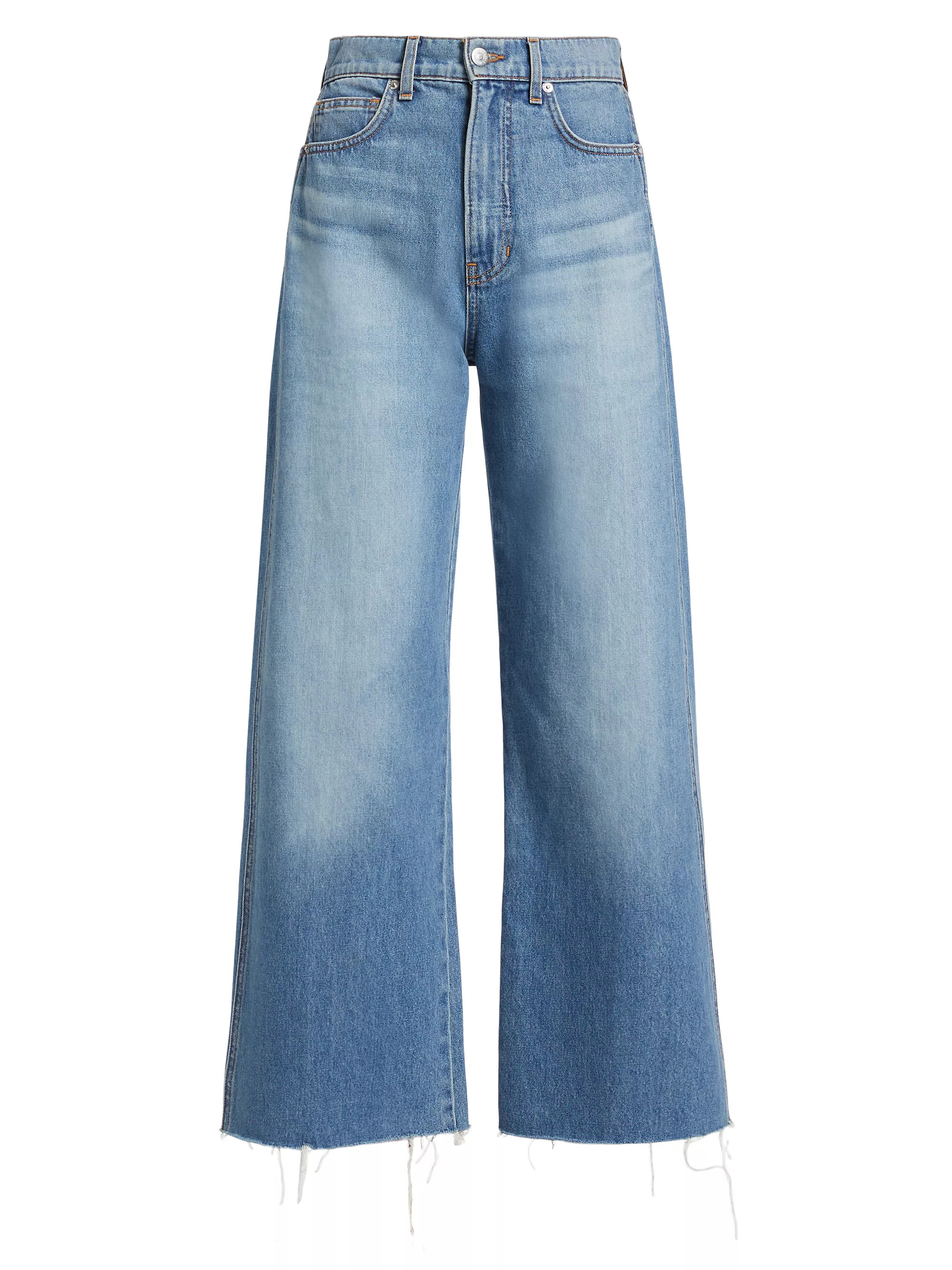 Taylor High-Rise Wide Crop Jeans | Saks Fifth Avenue