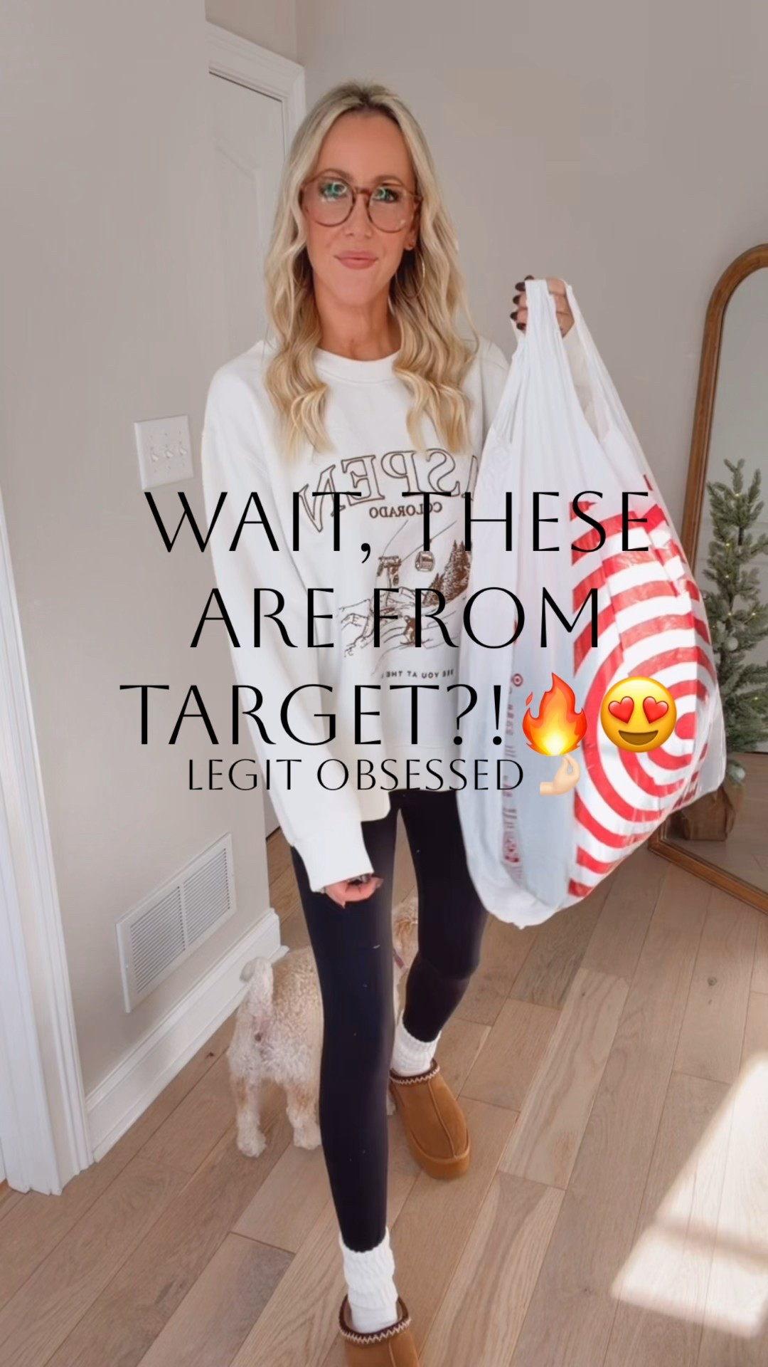 New arrivals from Target that I can’t get over!!😍🔥Seriously, these are from Target?! Legit obsessed! These Target finds are giving designer vibes for a fraction of the price! These graphic sweatshirts, the two piece set, the cozy sweater and faux leather pants, the best wide leg jeans ever, the chic cardigan, the camel coat- it’s just all so different and all so GOOD! Everything looks $$$, but it’s affordable and a lot is on SALE!🚨So many goodies for the fall and into winter! There is something for everyone in this Target haul! Everything is so on-trend! All so perfect for everyday wear, holiday events, date night, and more! Which Target new arrival is your fave?👇🏻

#LTKCyberWeek #LTKFindsUnder50 #LTKHoliday