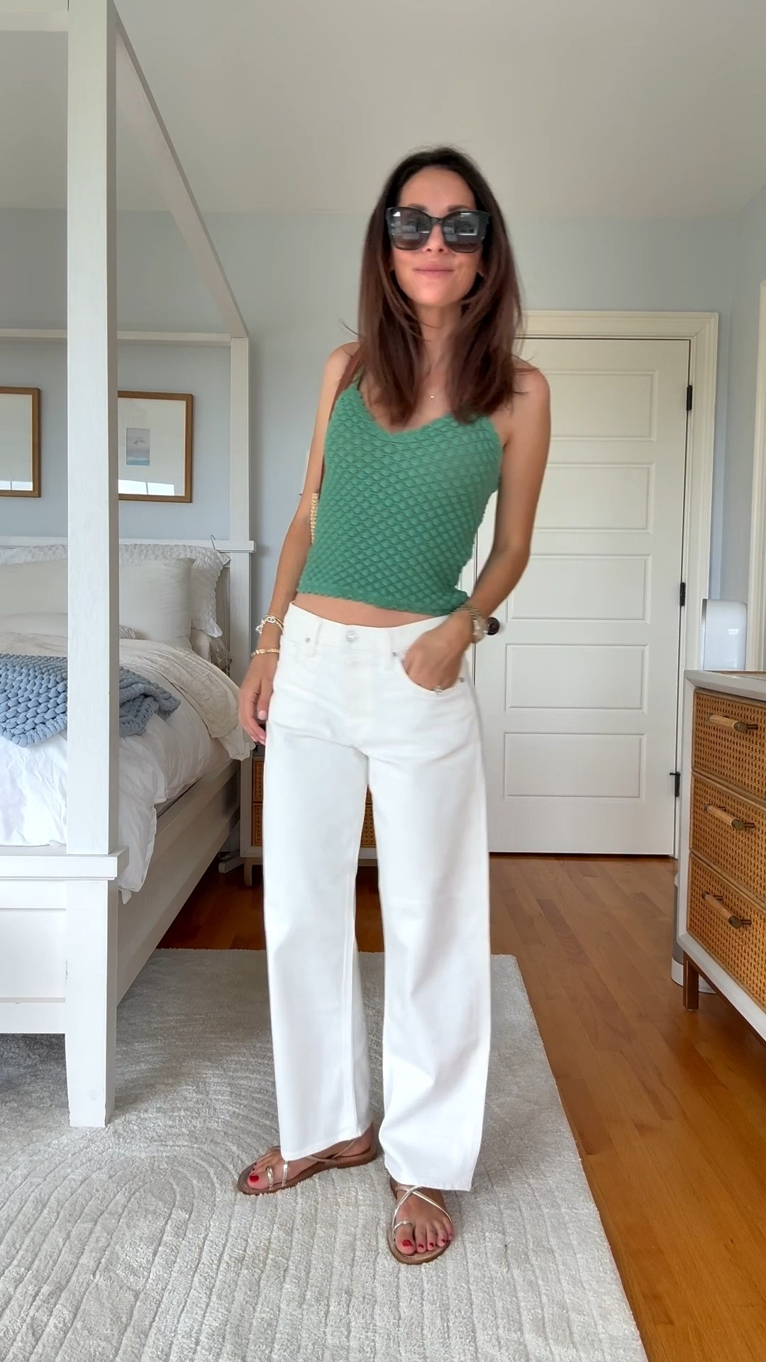 Sizing info/ wearing my regular size in jeans (25) and top (Xs)

#LTKootd #LTKgrwm #LTKdayinmylife