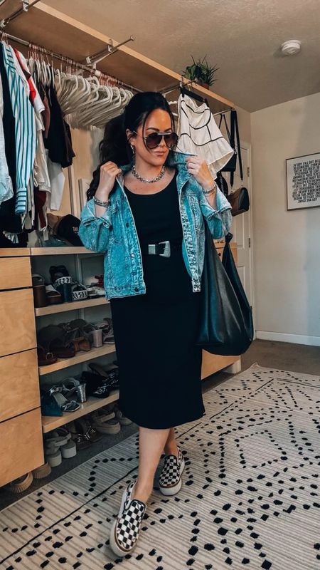 Midsize spring outfit idea Wearing an xl in this comfy maxi dress Large in my fave denim jacket

#LTKmidsize #LTKstyletip #LTKSeasonal