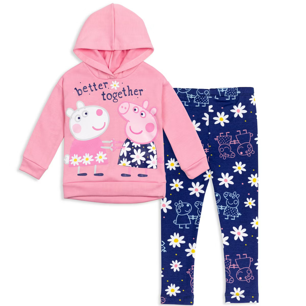 Peppa Pig Girls Fleece Hoodie and Leggings Outfit Set | Target