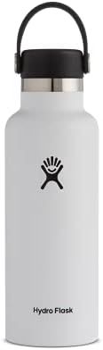 Hydro Flask Water Bottle - Stainless Steel, Reusable, Vacuum Insulated with Standard Mouth Flex L... | Amazon (US)