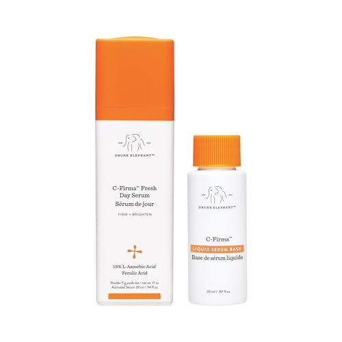 Drunk Elephant C-Firma Fresh Day Serum - 28 ml/.94 fl oz - 15% Illuminating Vitamin C - Clean Clinical Skincare - Cruelty-Free - Dermatologist-Tested - Free of Essential Oils, Silicones, and Fragrance | Amazon (US)