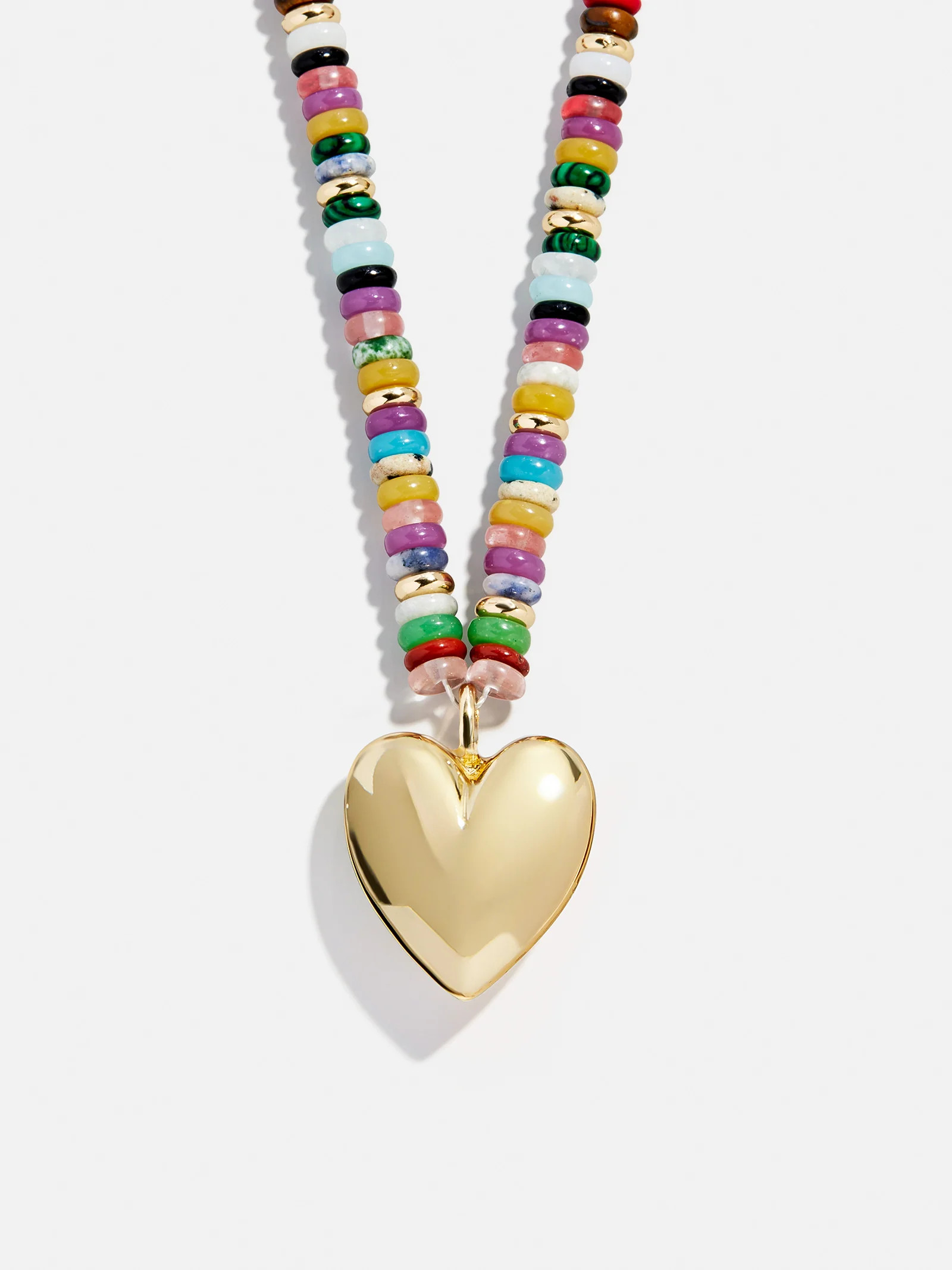 Millie Bubble Heart Necklace - Gold/Multi | BaubleBar