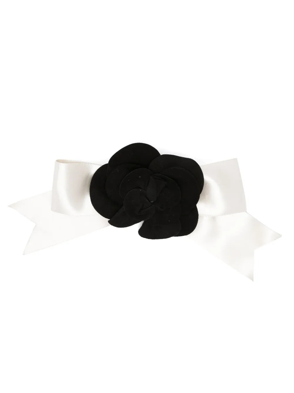 CHANEL Pre-Owned 2000s Camellia Silk Bow Hairpin | Black | FARFETCH SI | Farfetch Global