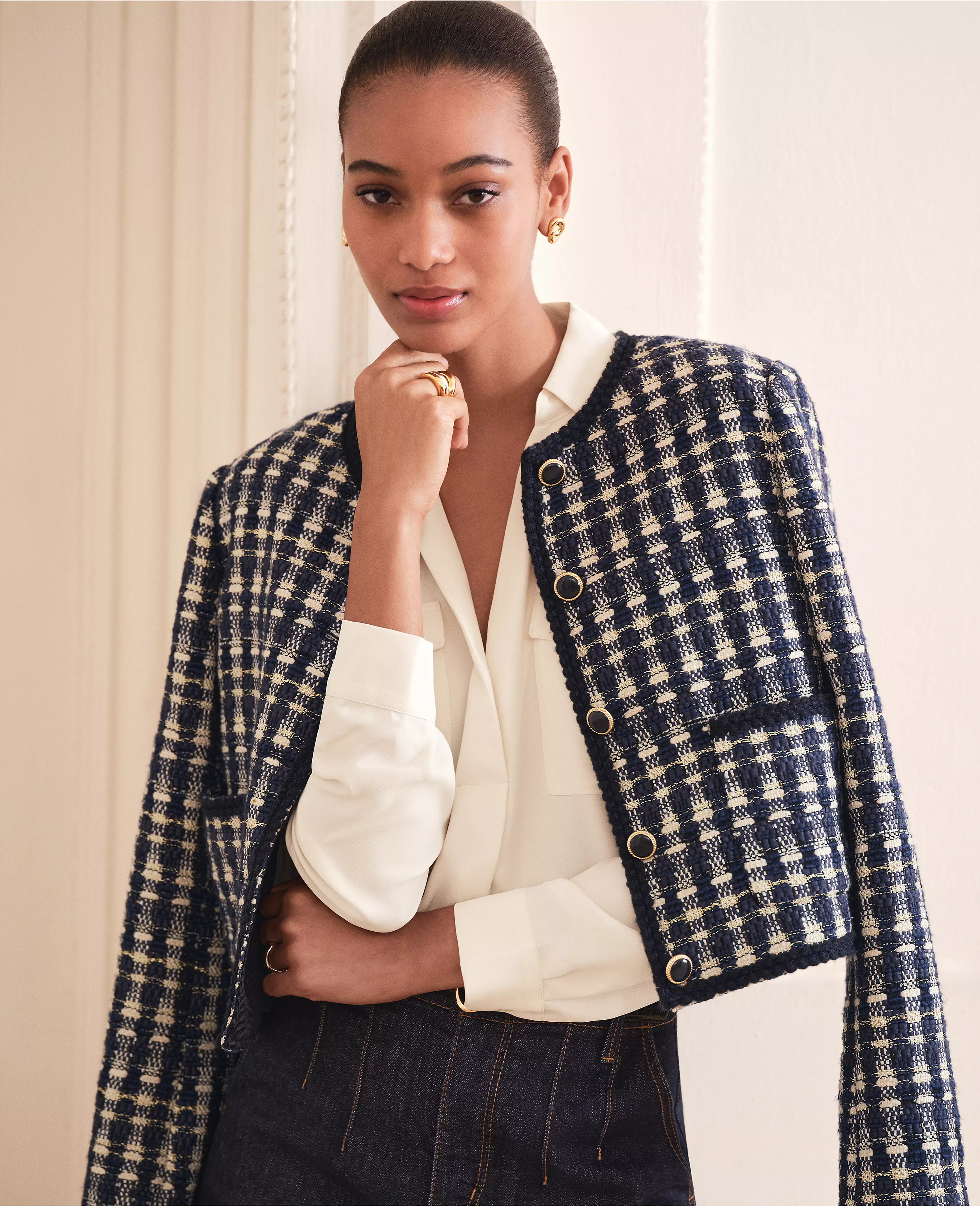 Tweed Patch Pocket Jacket | Ann Taylor