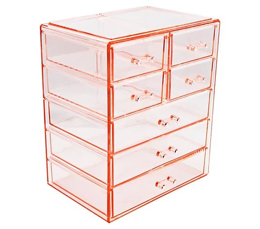 Sorbus Makeup and Jewelry Storage Case with 7 Drawers | QVC