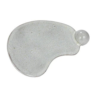 Hello Honey® 10.25" Cream Reactive Glaze Stoneware Tray with Ball | Michaels | Michaels Stores