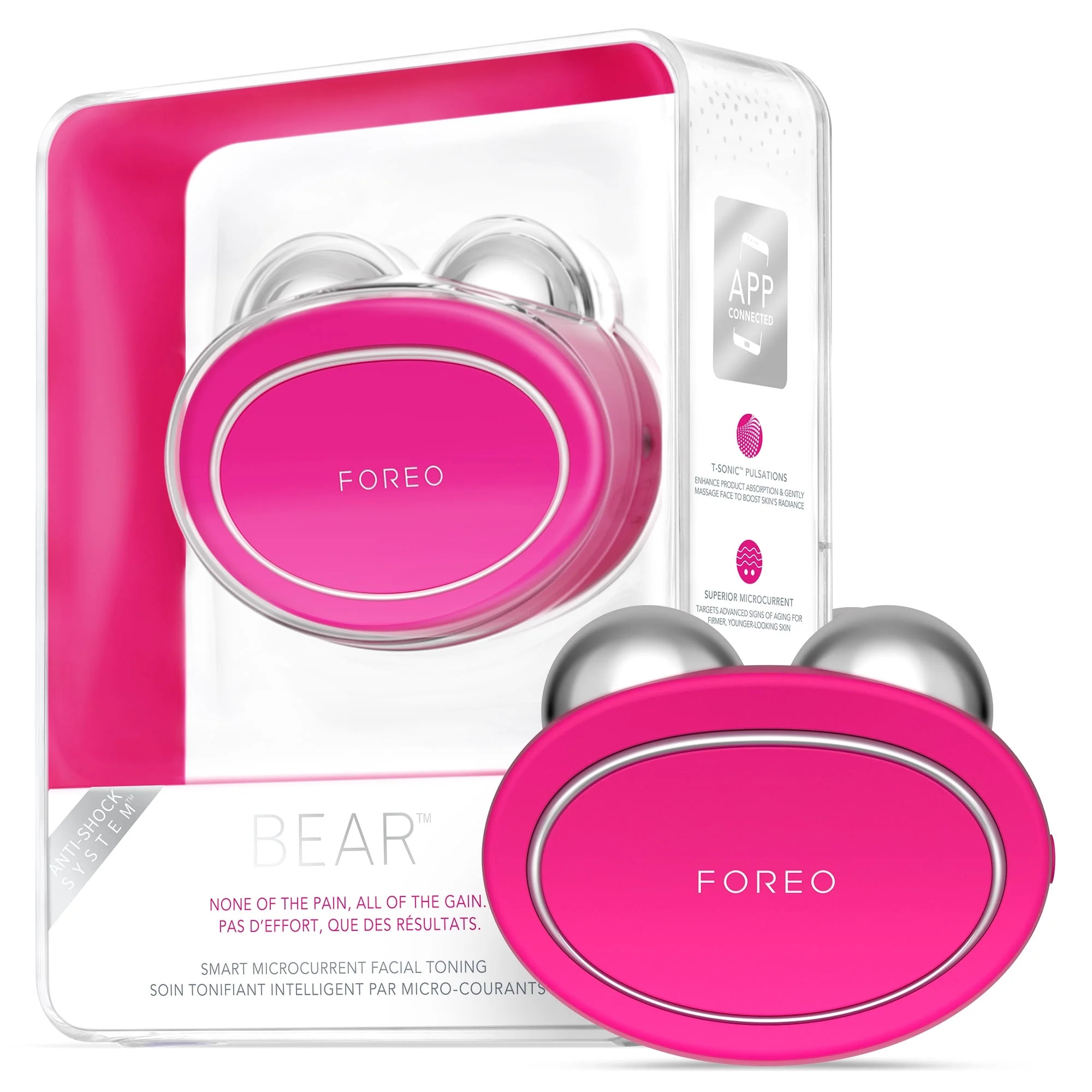 FOREO BEAR Facial Toning Device Fuchsia | Walmart (US)