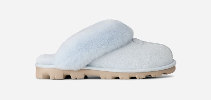 UGG® Women's Coquette Durable Sheepskin Slipper in Sky Blue, Size 6 | UGG (US)