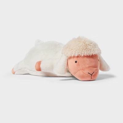 Sheep Weighted Plush Kids' Throw Pillow White - Pillowfort™ | Target