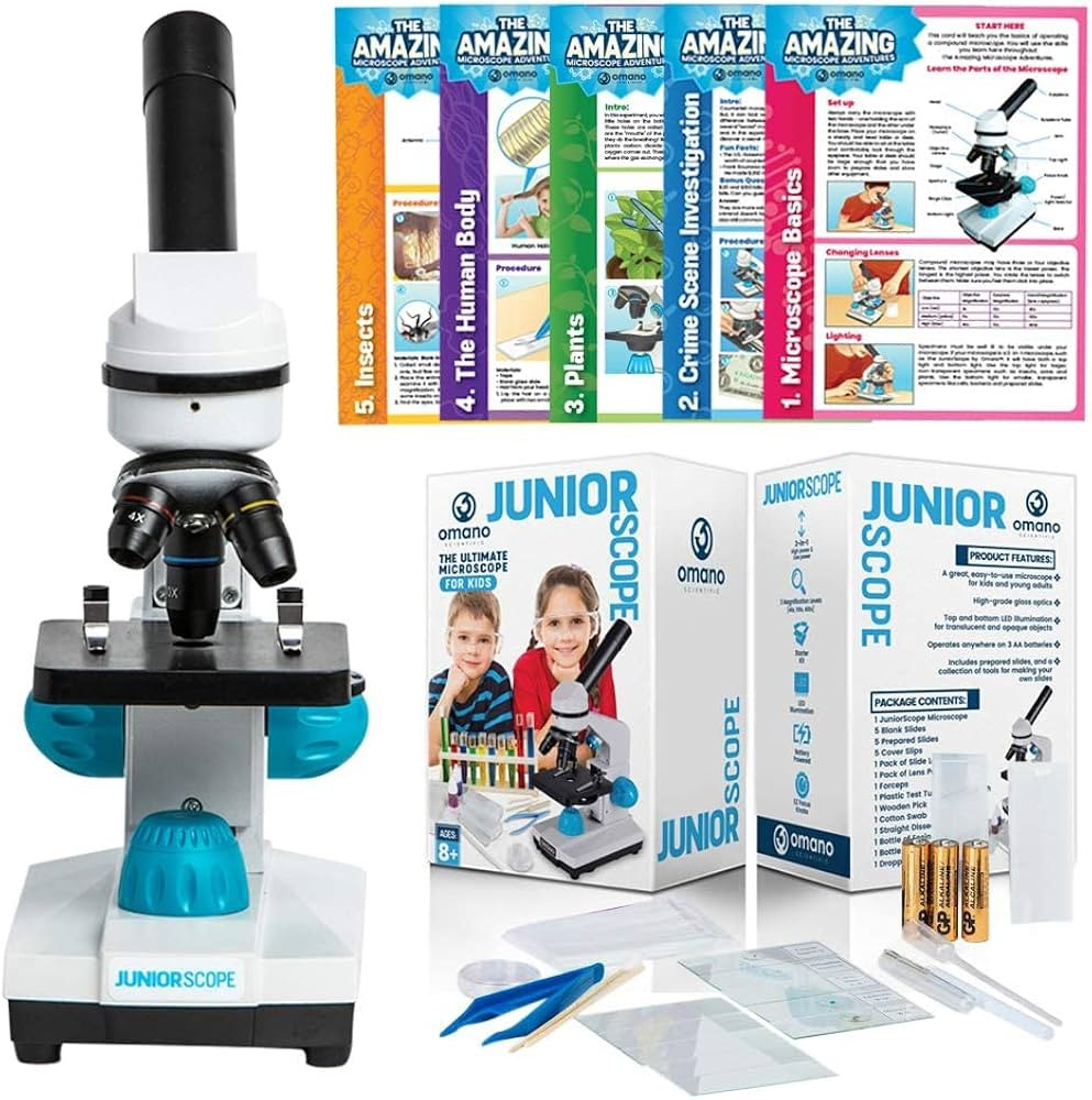 Omano Juniorscope Microscope for Kids – Microscope Kit for Kids 8+ for Science Microscope Exper... | Amazon (US)