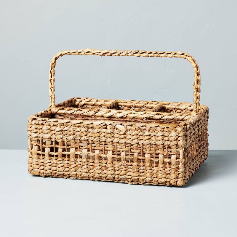 Woven Compartment Basket Caddy - Hearth & Hand™ with Magnolia | Target