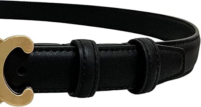 LEJUEKA Womens Belt, Leather belts 0.9'' Wideth Retro Fashion Skinny Thin Waist Belt for Jeans Pa... | Amazon (US)