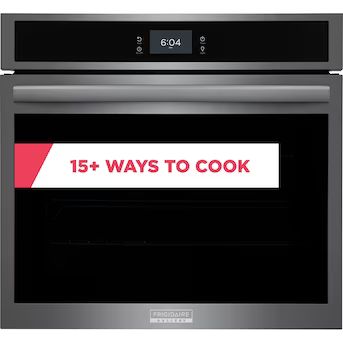 Frigidaire Gallery Fingerprint Resistant Black Stainless Steel 30-in Single Electric Wall Oven wi... | Lowe's