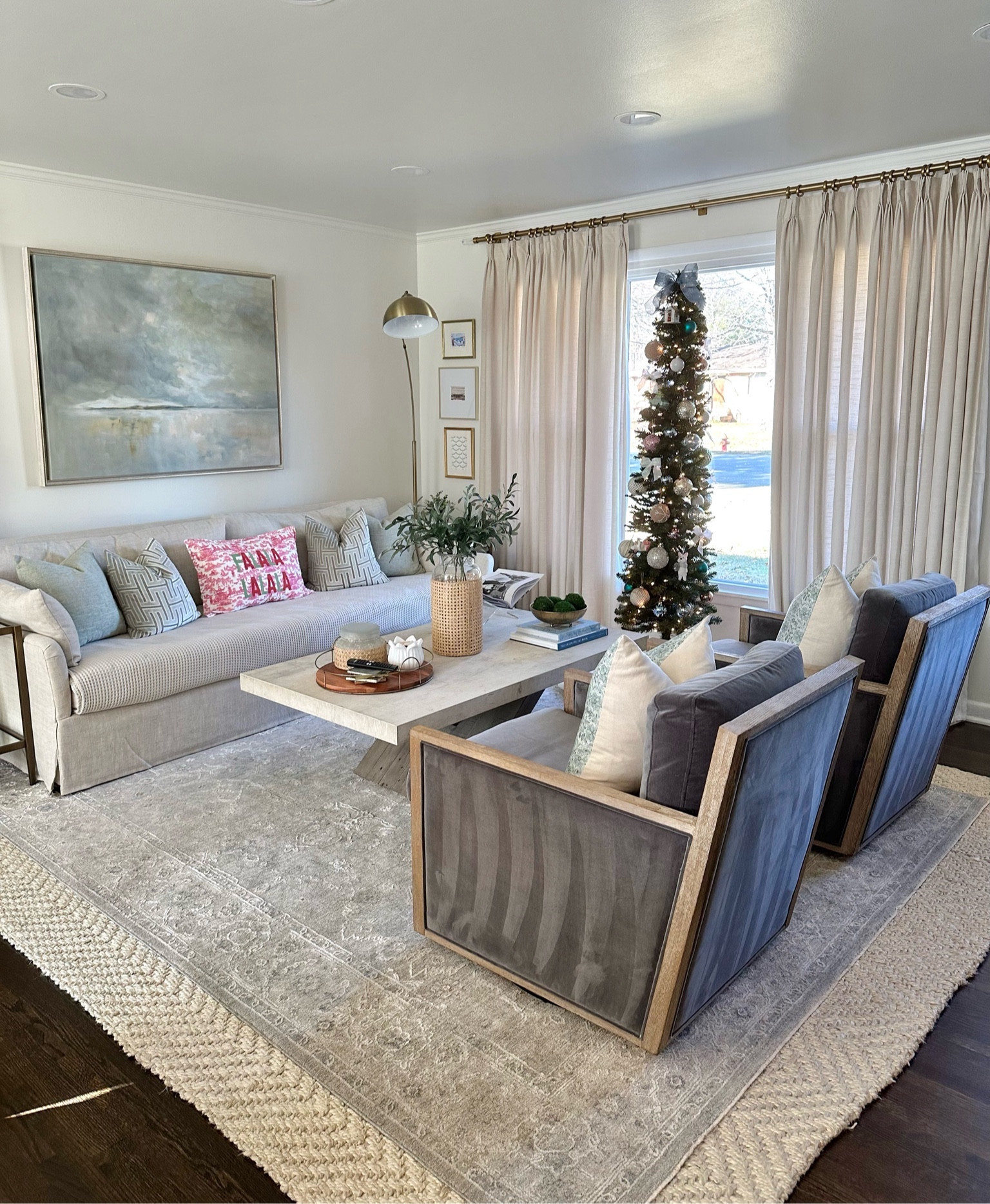 Living room, Christmas decor, living room rug, living room furniture, Christmas ornaments, living room rug, side tables, Christmas decorations, colorful Christmas decor

#LTKCyberWeek #LTKHoliday #LTKSeasonal