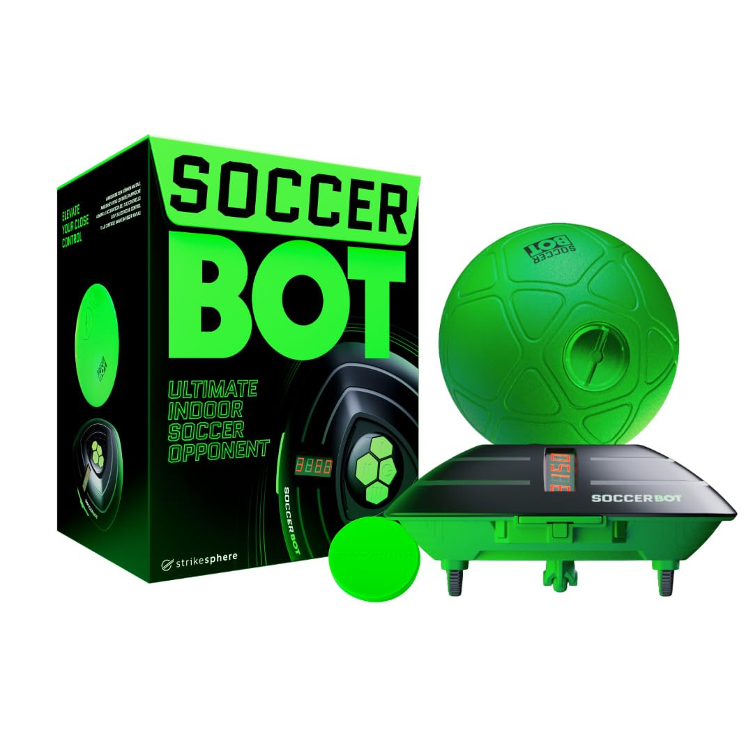 Soccer Bot - Ultimate Indoor Soccer Game with Score Tracker and Speed Modes, Soccer Training Toy | Amazon (US)
