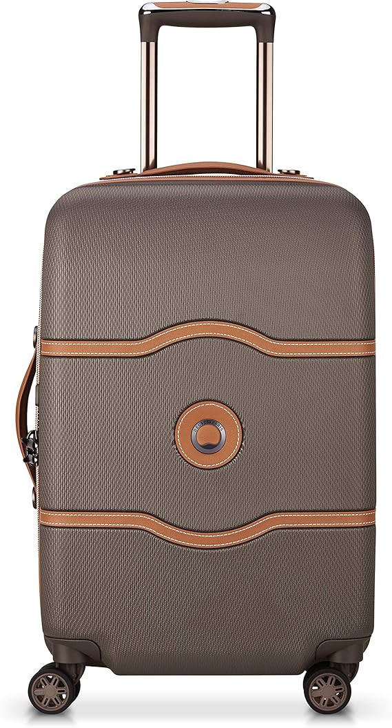 DELSEY Paris Chatelet Hardside Luggage with Spinner Wheels, Chocolate Brown, Carry-on 21 Inch, No... | Amazon (US)
